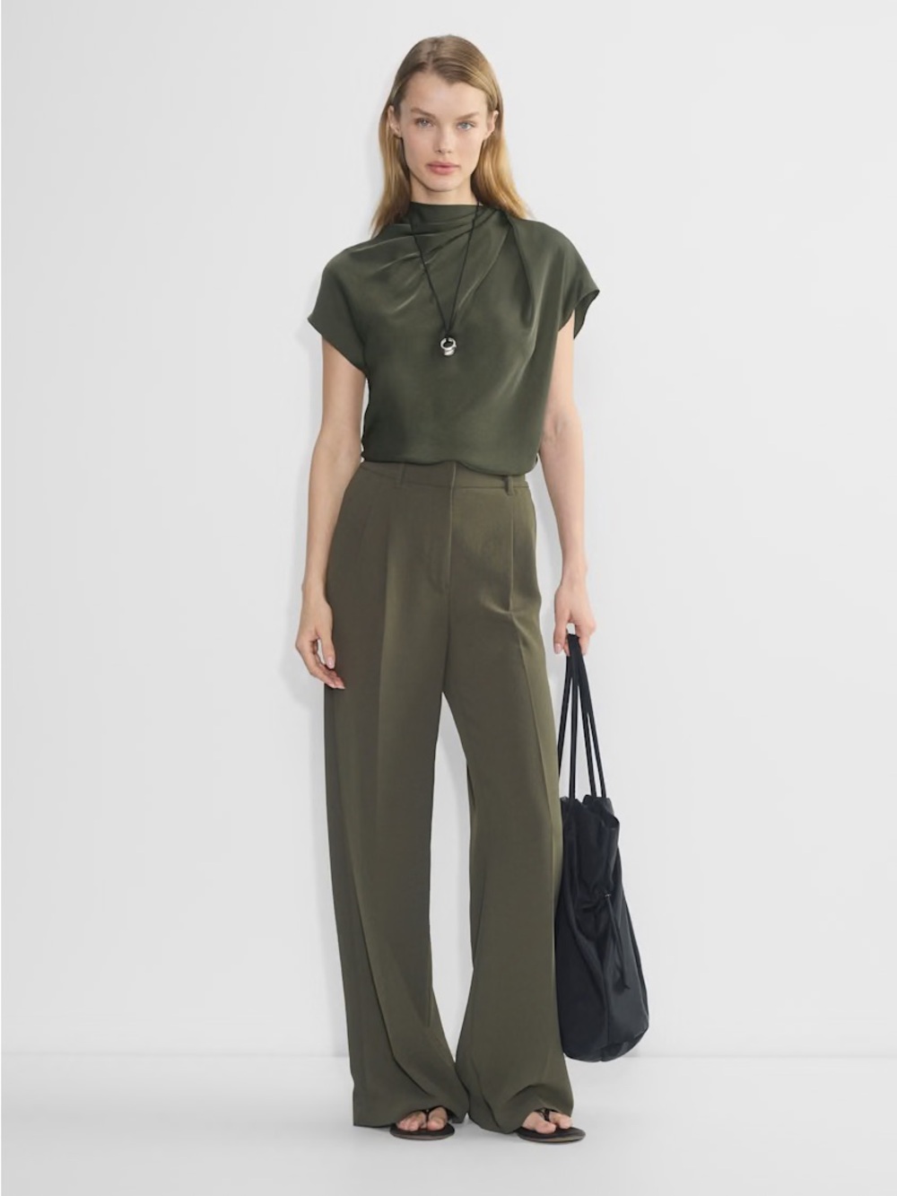 Wilfred Dark Olive Trousers
